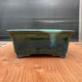 Satomi Terahata 5"x4.5"x1.75" Glazed Bonsai Pot
