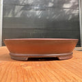 Bigei Tokoname Japanese Bonsai Pot.  Unglazed oval.
