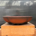 Bigei 6.5"x5.75"x1.5" Lotus Shaped Unglazed Bonsai Pot