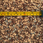 3-6mm particle size shown with tape mesure.