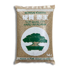 Bonsai Earth Triple Line Super Hard Japanese Akadama soil from Ibaraki Japan, professional hard-fired clay substrate in a 14-liter bag.