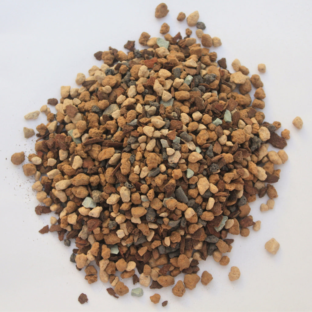 Our professional deciduous bonsai soil blend featuring akadama, hyuga pumice, new zealand pine bark, black lava and natural zeolite.