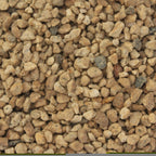 Close up of Japanese Kiryuzuna volcanic sand 3-6mm particles beige/tan colour great for pines and junipers
