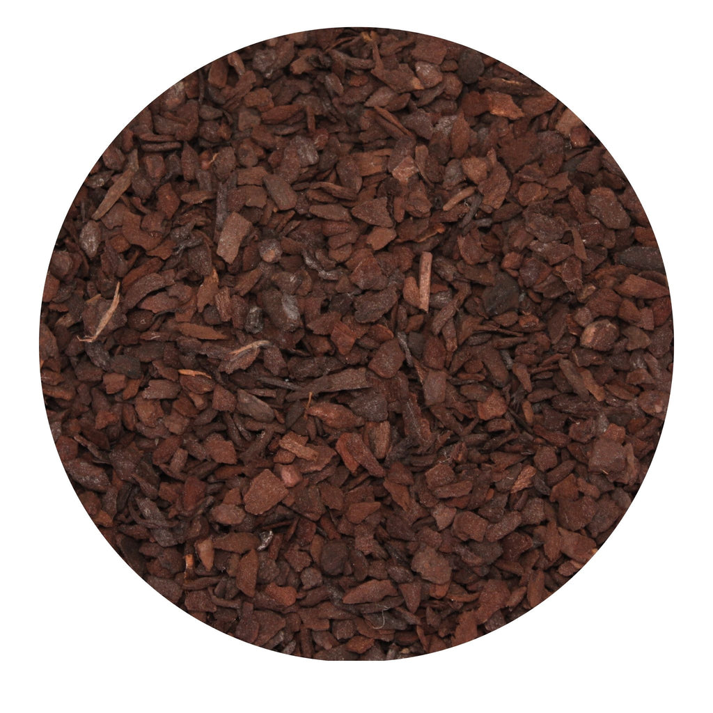 Deep rich reddish brown colour of new zealand pine bark fines.