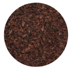 Deep rich reddish brown colour of new zealand pine bark fines.